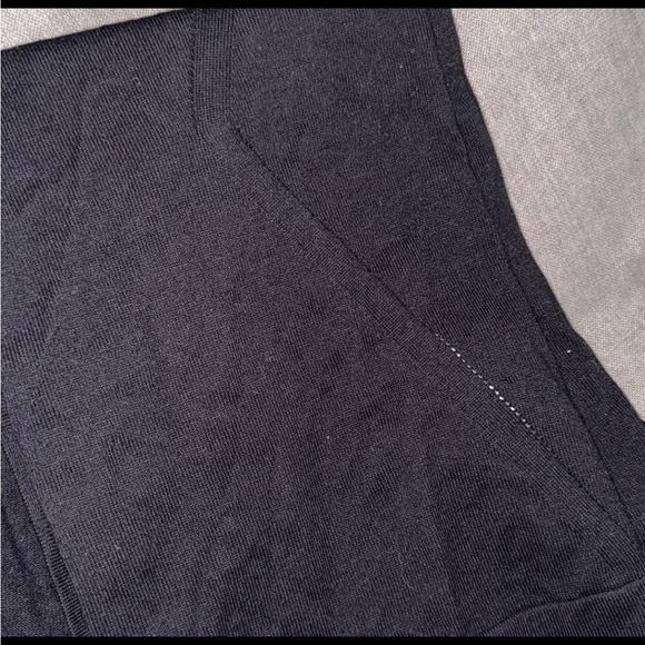 Talbots NEW Black V Neck Button Front Short Sleeve Cardigan… - Picture 4 of 5